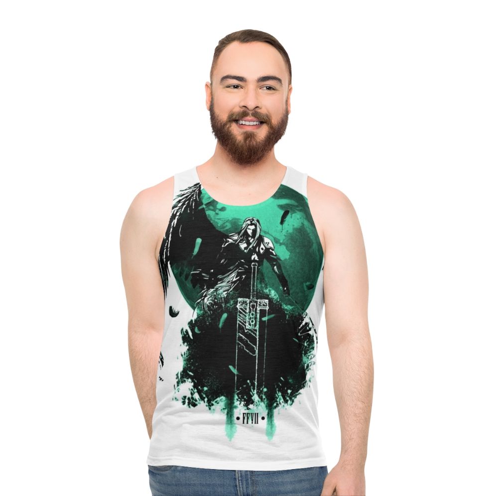 Final Fantasy VII Unisex Tank Top featuring Cloud, Sephiroth, and more - men