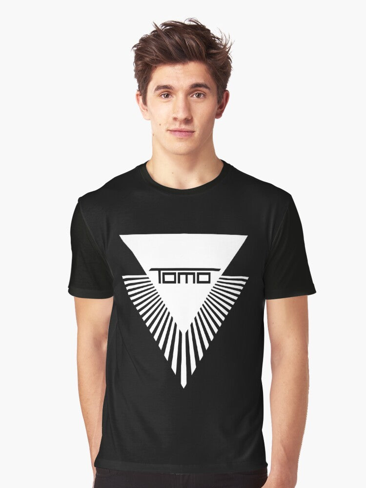 Tomo Graphic White T-Shirt with Tomo Logo Design - Men