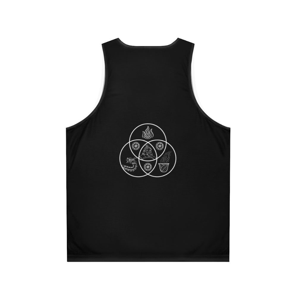 Uncle Iroh Avatar The Last Airbender Unisex Tank Top - Back