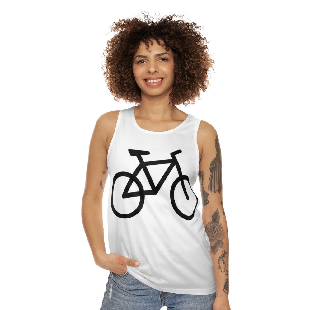 Unisex bicycle tank top for cycling enthusiasts - women