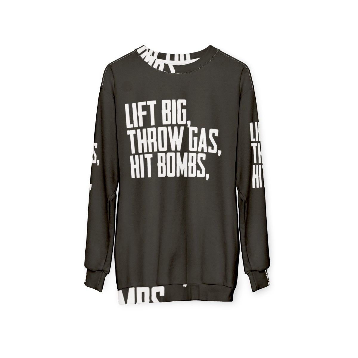 Lift Big Powerlifting Gym Sweatshirt - hanging