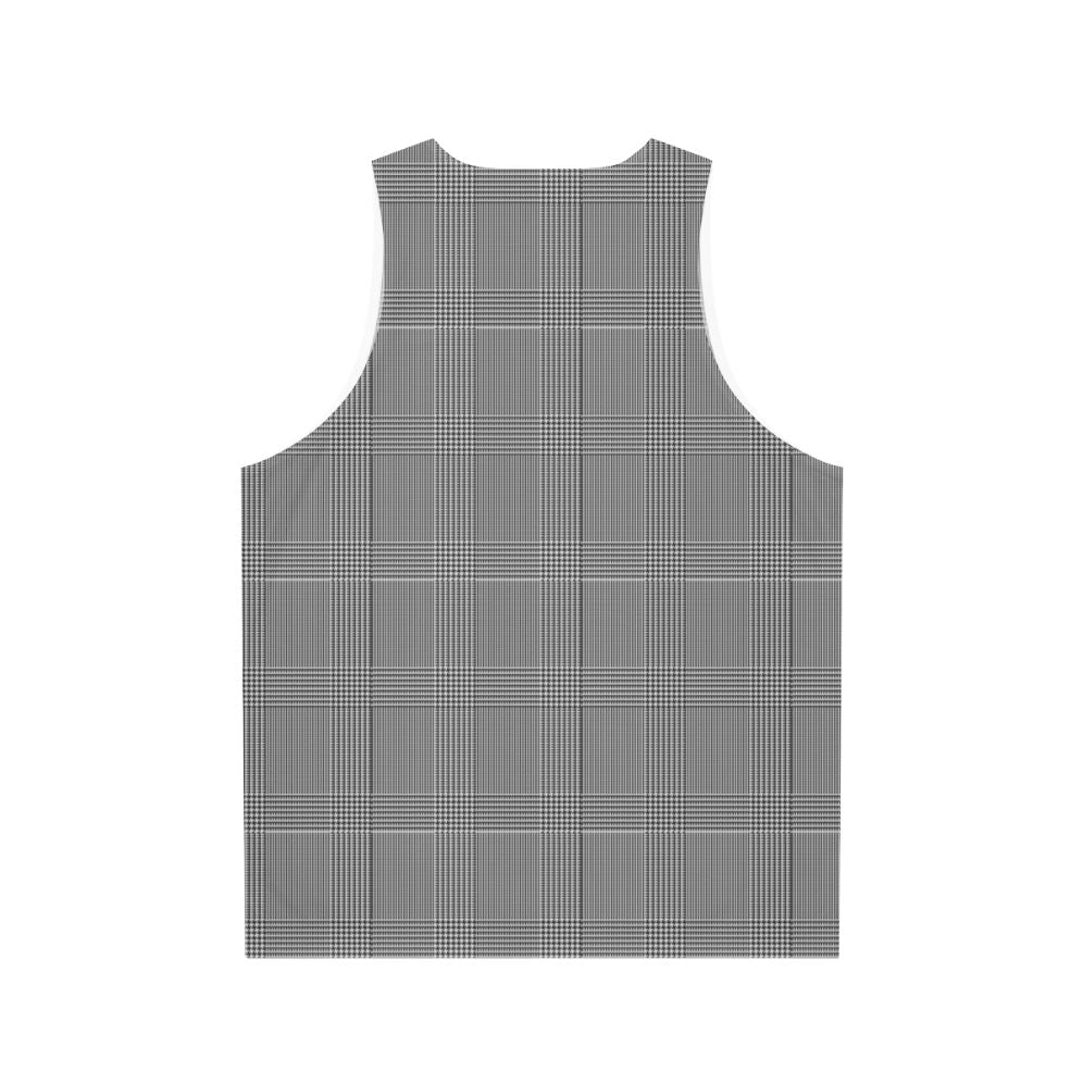 Glen Plaid Classic Unisex Tank Top - Back