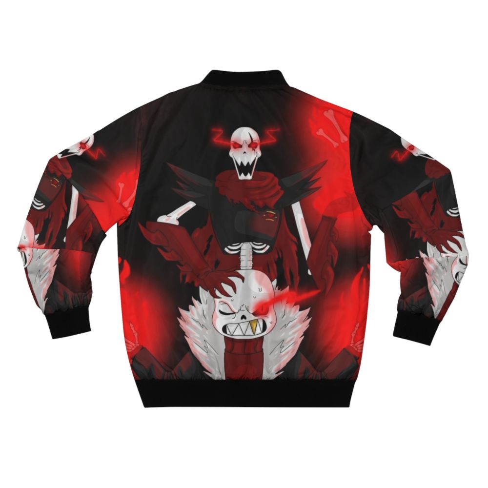 Underfell Papyrus and Sans Bomber Jacket - Undertale Inspired Fanart - Back