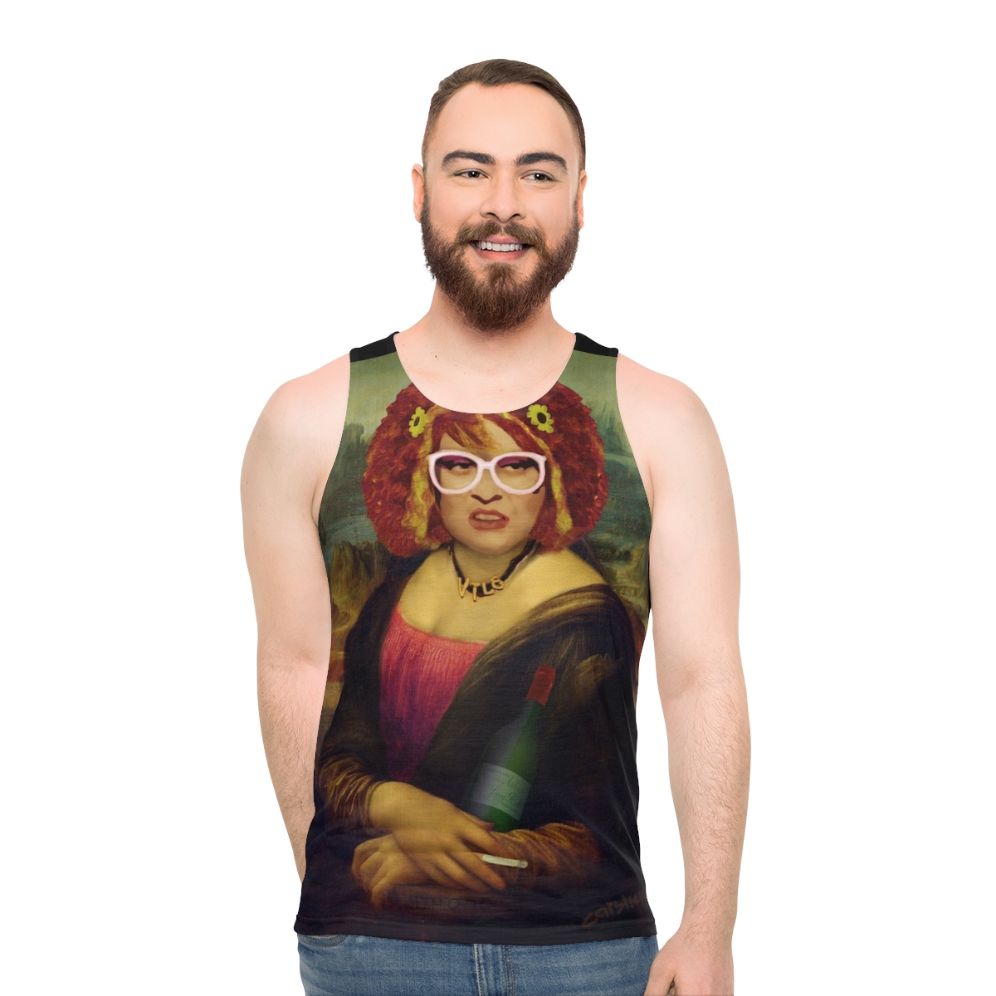 Unisex Moaner Linda Mona Lisa Tank Top - men