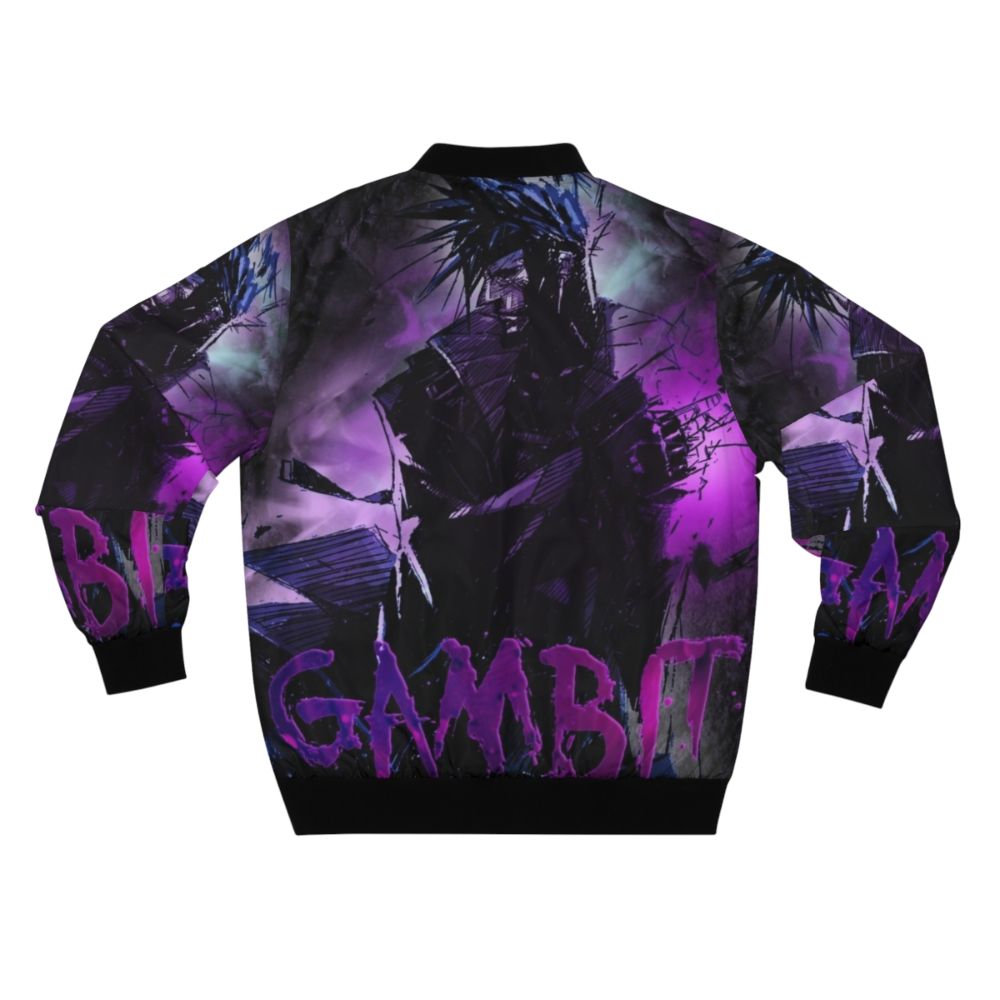 Gambit Inspired Bomber Jacket - Marvel X-Men Superhero - Back