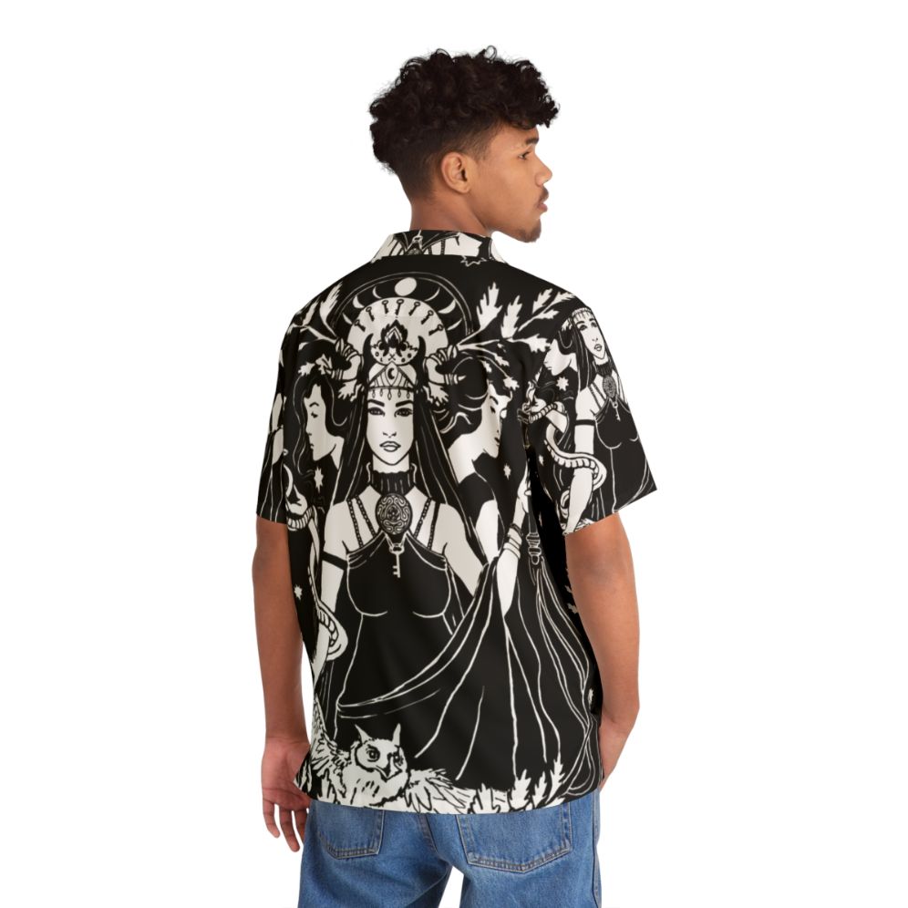 Hekate Triple Goddess Hawaiian Shirt - People Back