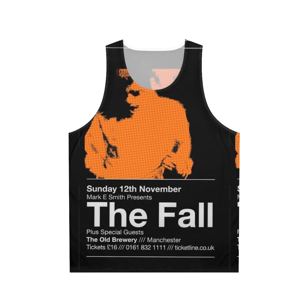 Unisex tank top with The Fall rock music inspired design