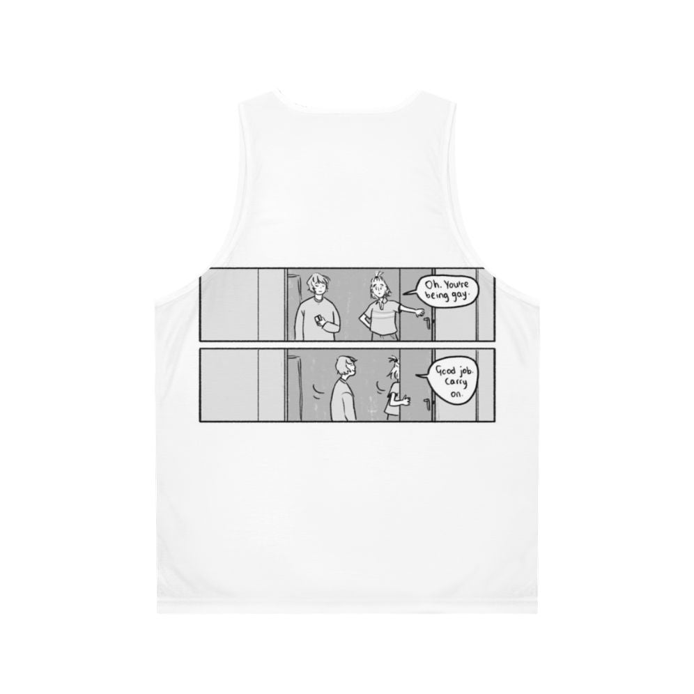 Heartstopper inspired LGBTQ pride unisex tank top - Back