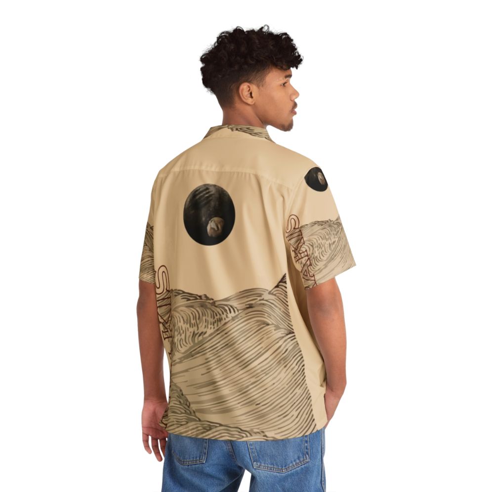 Dune-inspired Hawaiian shirt with desert landscape and Dune fan art elements - People Back