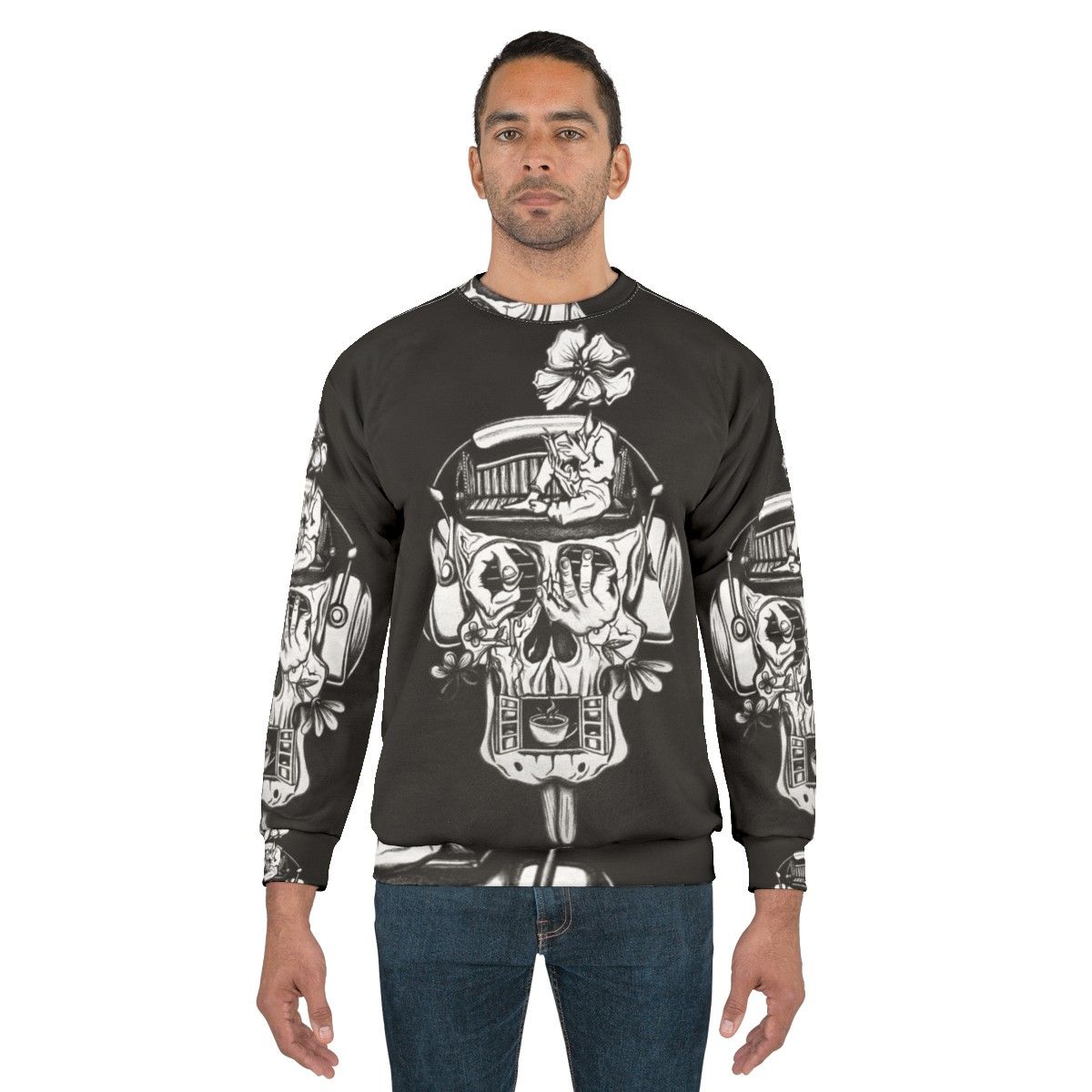 Zachbryan Inspired Graphic Guitar Sweatshirt - men