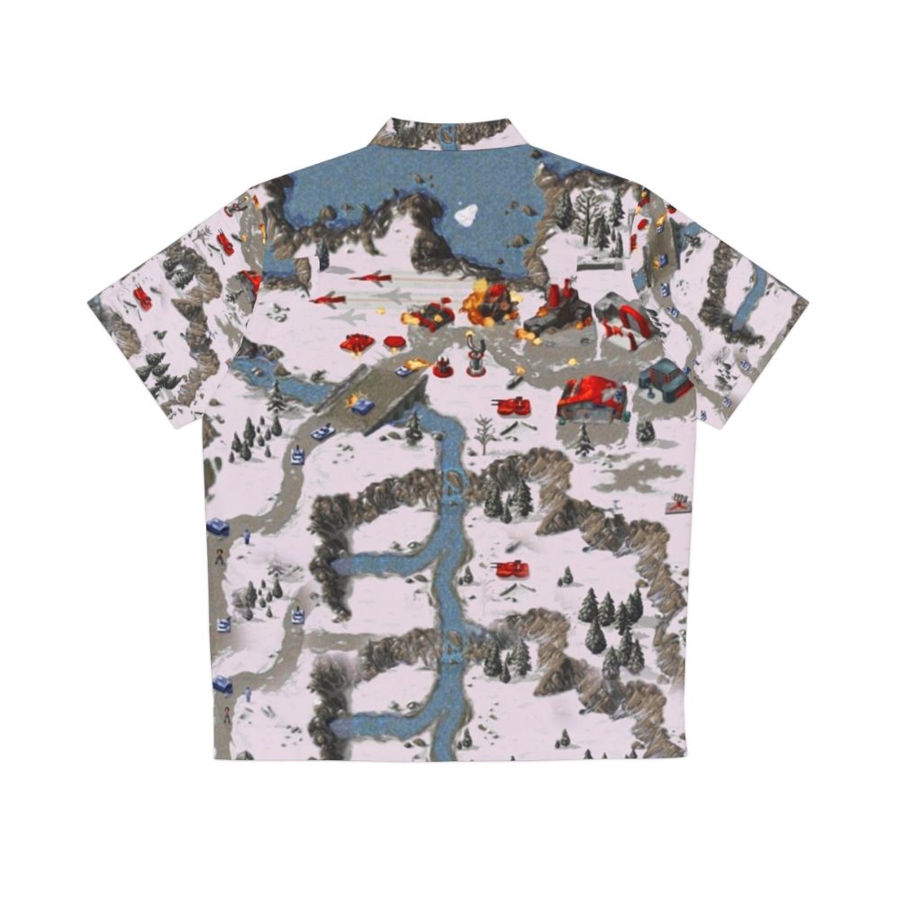 Red Alert Hawaiian Shirt for Gamers - Back