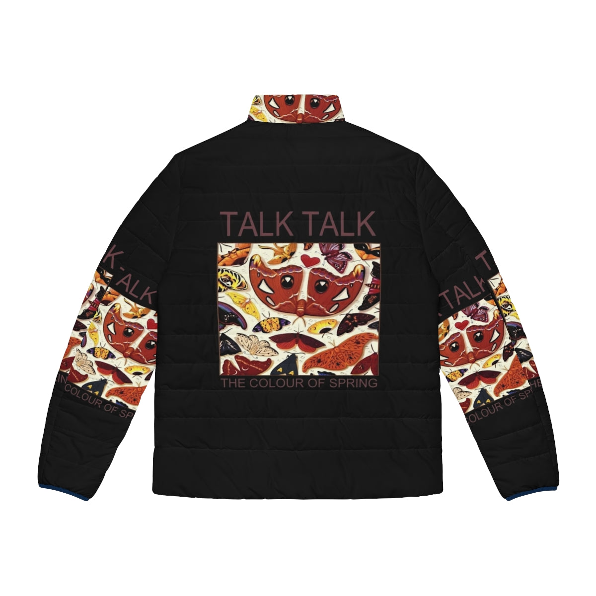 1980s inspired Talk Talk The Colour of Spring puffer jacket - Back