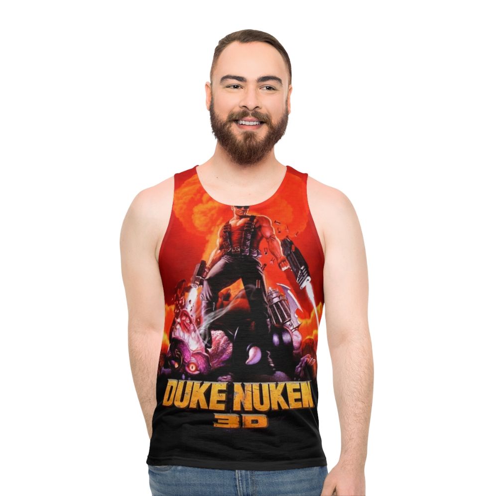 Duke Nukem 3D Retro Gaming Unisex Tank Top - men