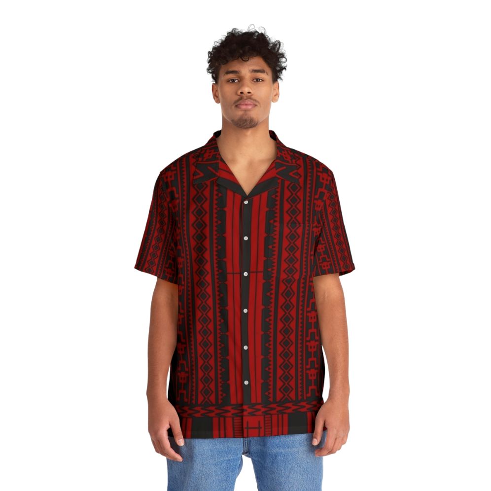 Ifugao Weave Hawaiian Shirt with Vibrant Tribal Patterns - People Front