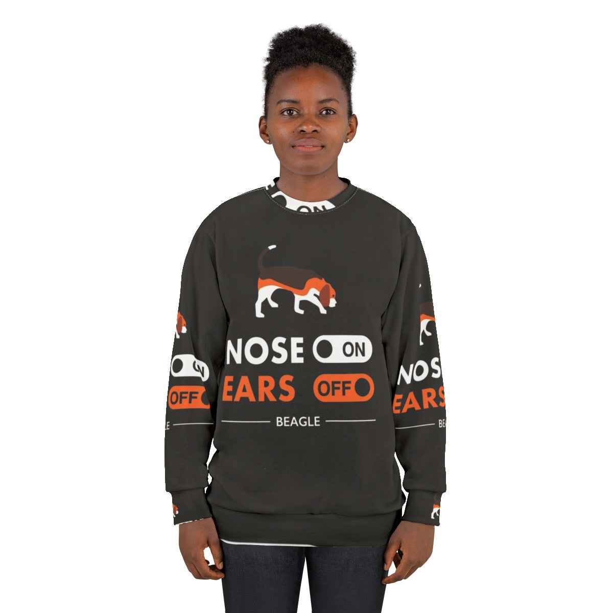 Nose On Ears Off Beagle Sweatshirt - women