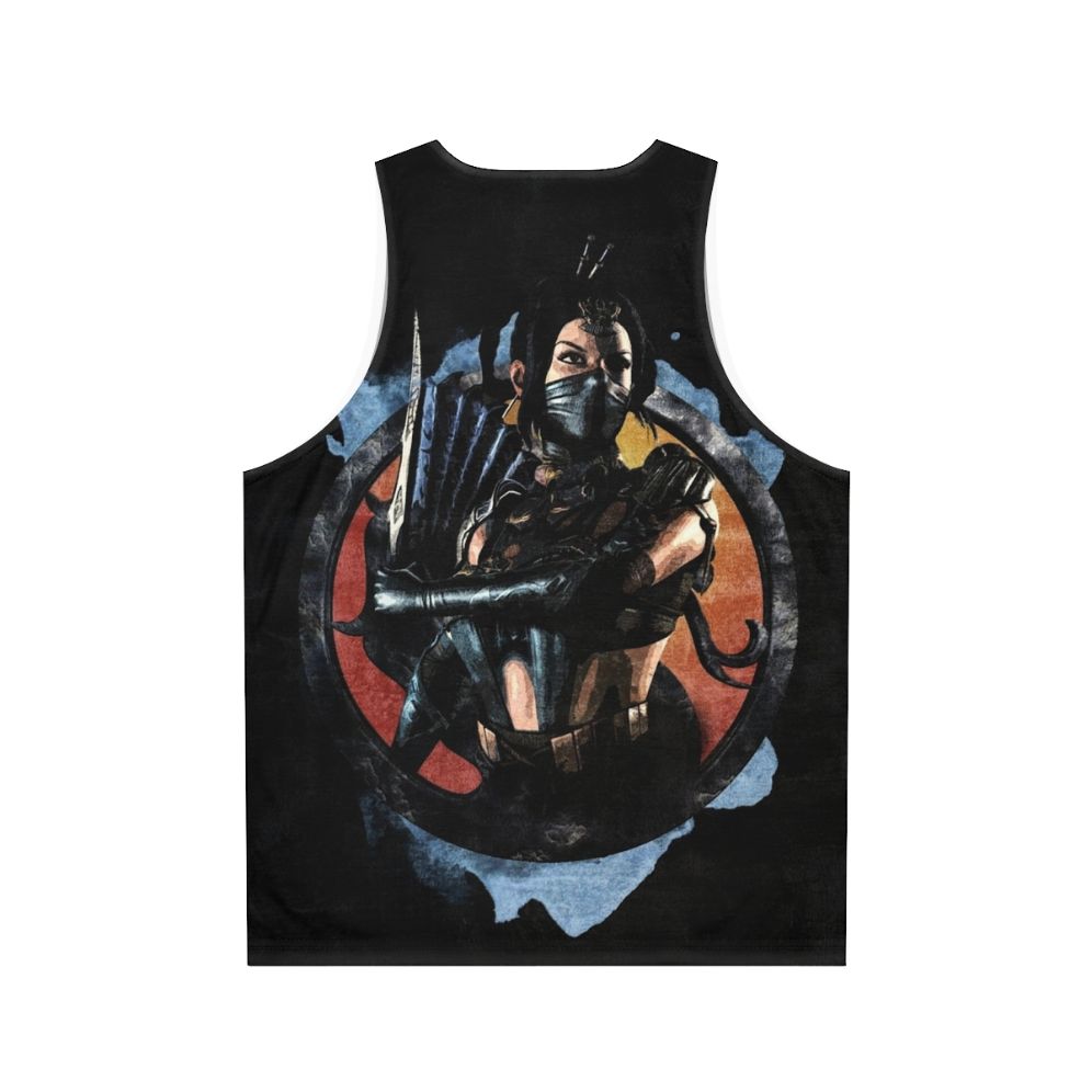 Mortal Kombat Kitana Unisex Gaming Tank Top - Back