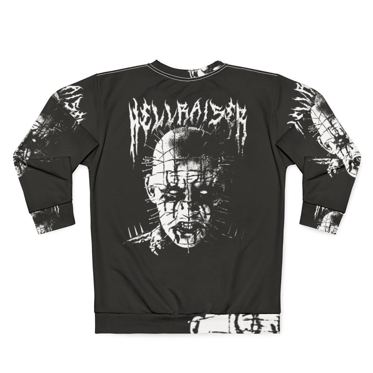 Hellraiser Pinhead Black Metal Sweatshirt - Back