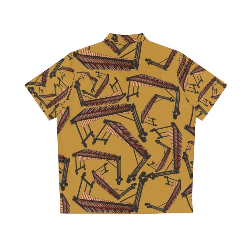 Xylophone pattern Hawaiian shirt for musicians and percussionists - Back