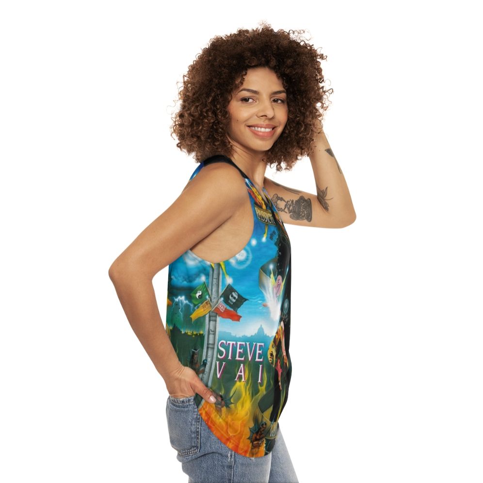 Guitarist Music Style Steve Vai Unisex Tank Top - women side