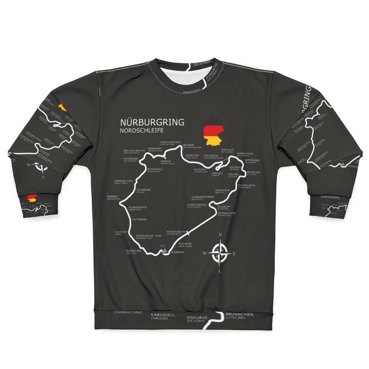 Nurburgring Nordschleife Formula 1 Motorsport Racing Sweatshirt