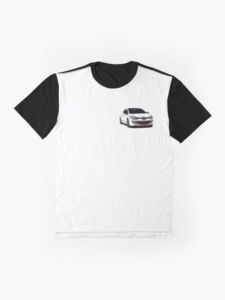 Renault Megane 3 RS Graphic T-Shirt with Car Enthusiast Design - Flat lay