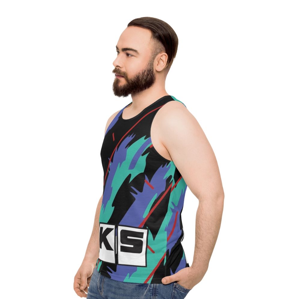 HKS Retro Pattern Unisex Tank Top - men side