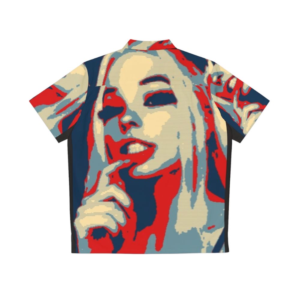 Belle Delphine Simp Alert Hawaiian Shirt - Punk Parody - Back