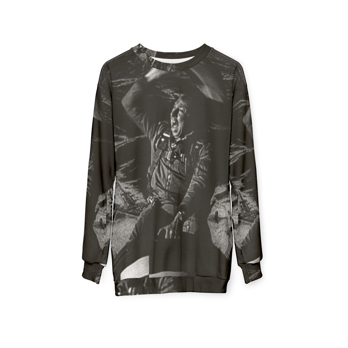 Dr. Strangelove Atomic Bomber Cowboy Sweatshirt - hanging