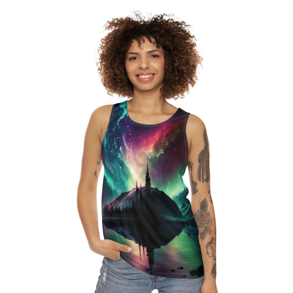 Aurora Borealis Unisex Tank Top - women