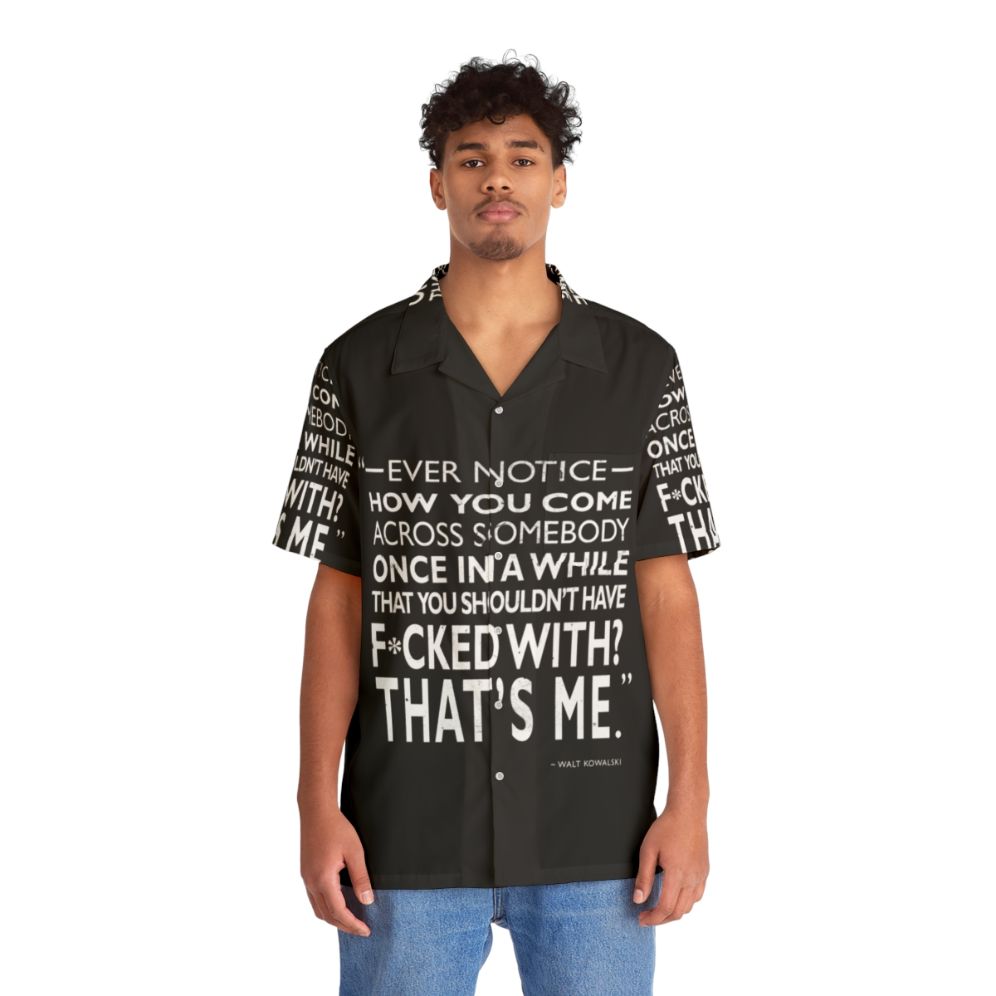 "Gran Torino" inspired hawaiian shirt with movie quote - People Front