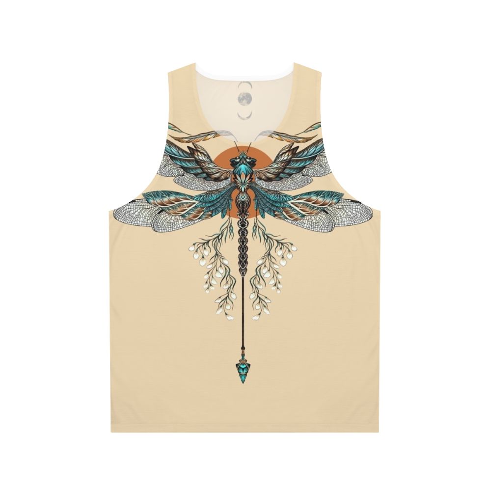 Dragonfly tattoo unisex tank top