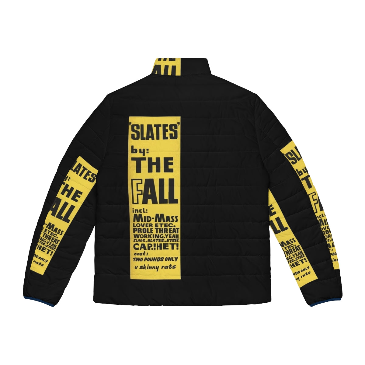 The Fall Band Mark E. Smith Slates Puffer Jacket - Back