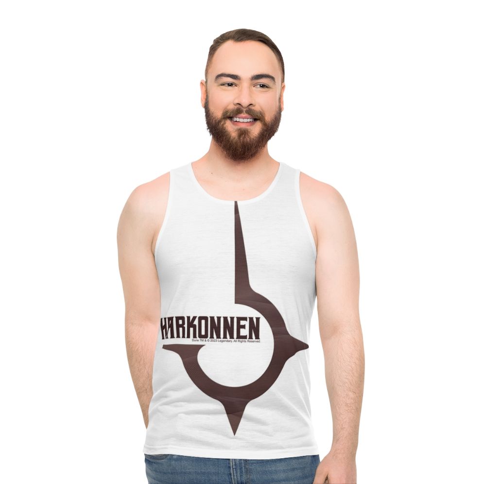 Dune House Harkonnen Mahogany Unisex Tank Top - men