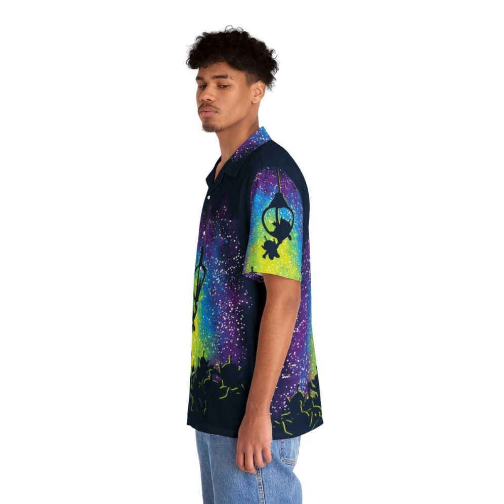 Vibrant Master Hawaiian Shirt featuring UFOs and space elements - People Left