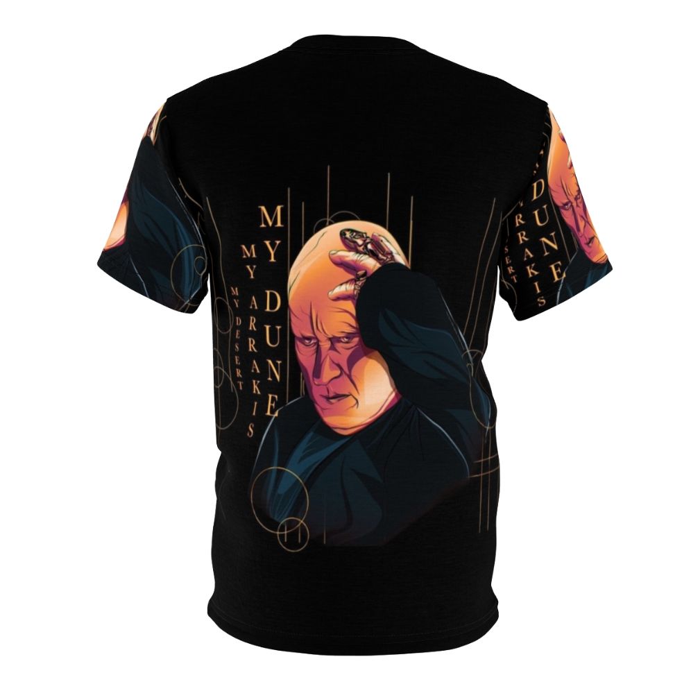 Dune inspired t-shirt featuring the villainous Baron Harkonnen character - Back