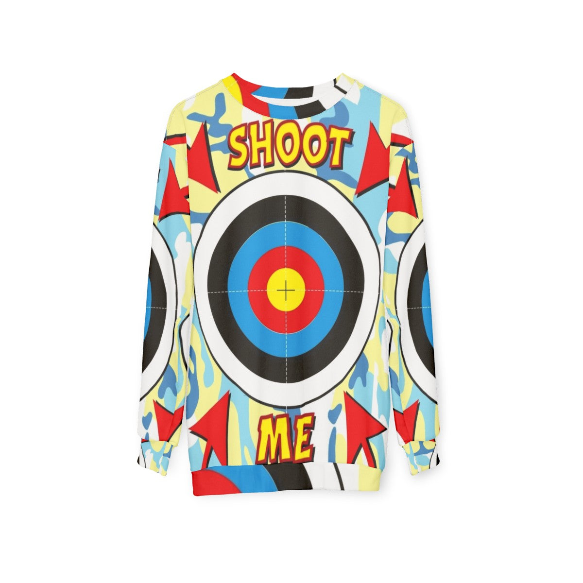 Paintball stag hen target sweatshirt - hanging