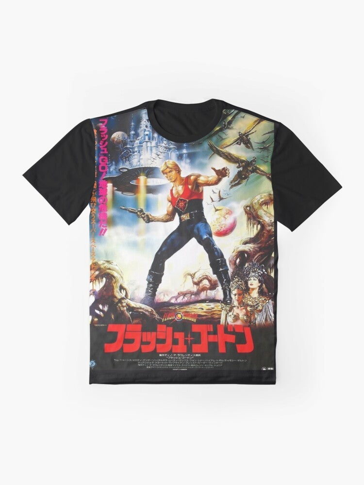 Flash Gordon Japanese Graphic T-Shirt - Flat lay