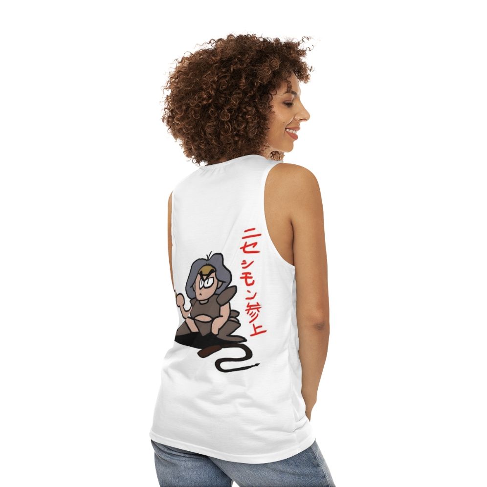 Castlevania Simon Belmont Unisex Essential Tank Top - women back