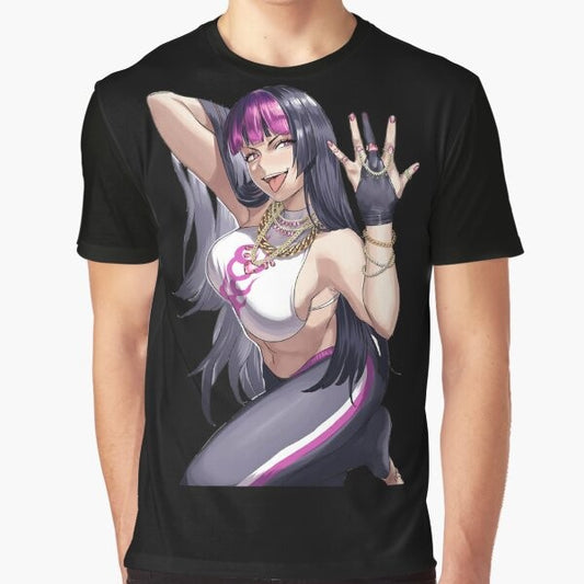 Juri Sexy Hentai Anime Graphic T-Shirt Design