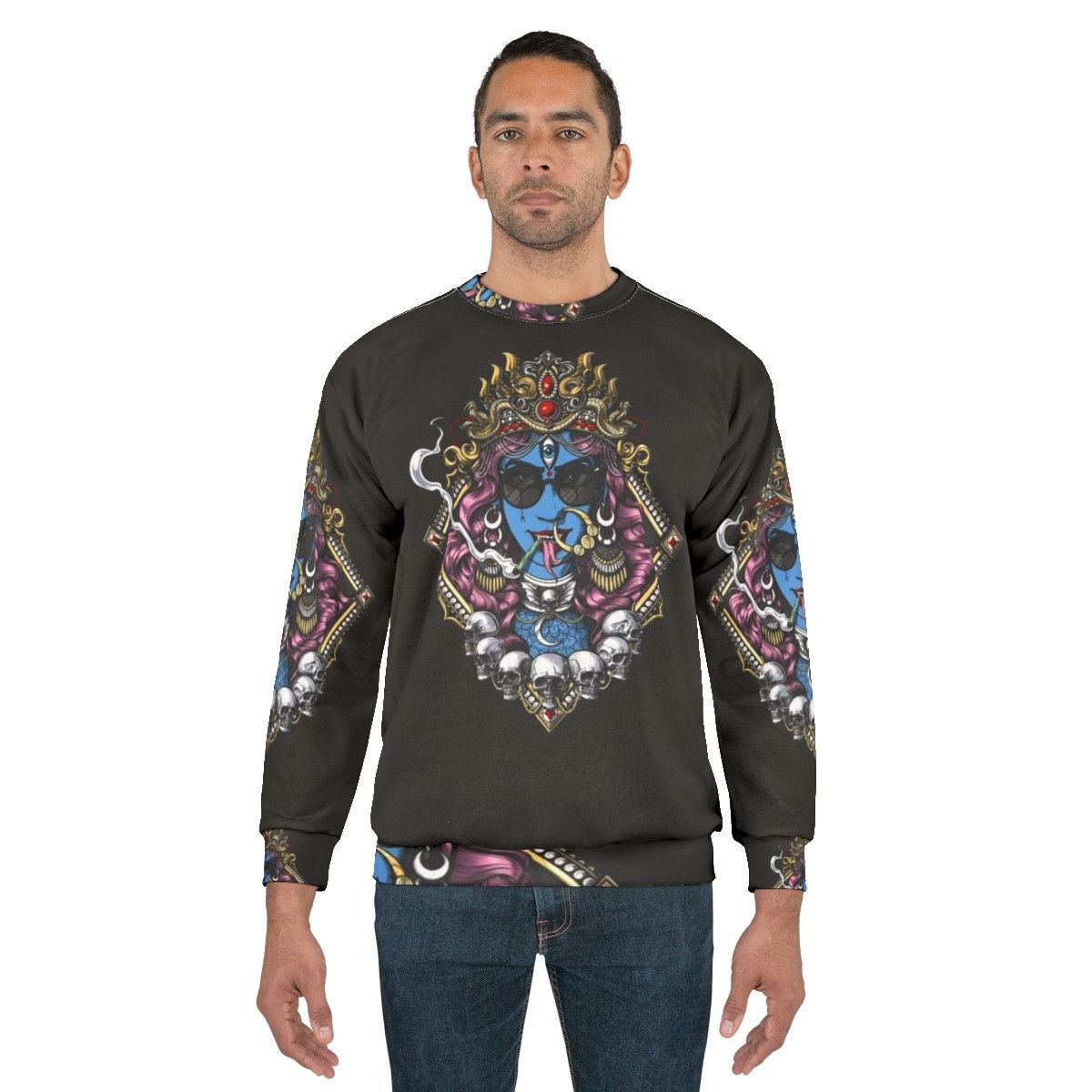 Kali Hindu Goddess Spiritual Boho Sweatshirt - men