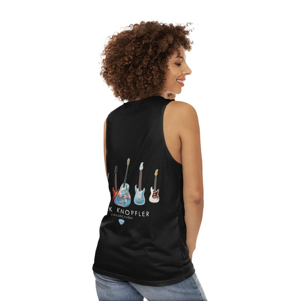 Vintage unisex dire straits tank top - women back