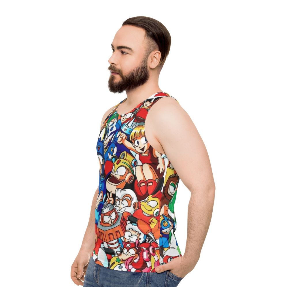 Mega Man Robot Masters Unisex Tank Top - men side