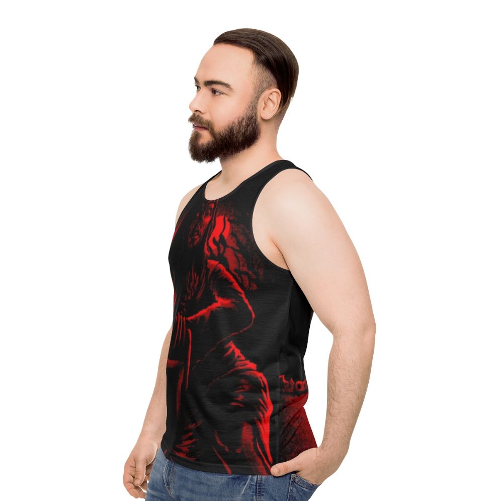 Unisex tank top inspired by the Evil Dead horror movie - men side