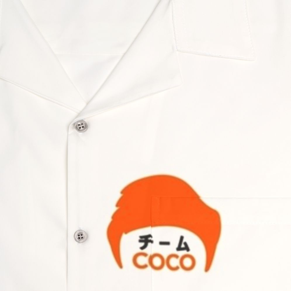 Conan O'Brien Team Coco Kanji Hawaiian Shirt - Detail