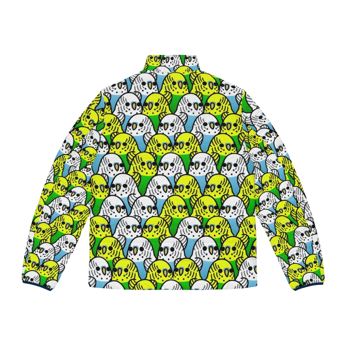 Budgie Squad 1 Too Many Birds Puffer Jacket - Back