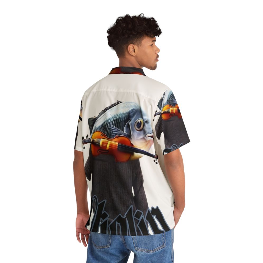 Unique Violin Fish Hawaiian Shirt for Music Lovers - People Back