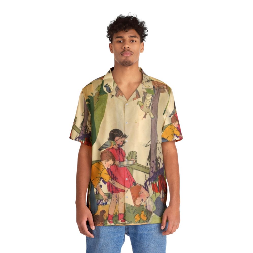 Indie Rock Hawaiian Shirt with Animal Collective 'Feels' Design - Lifestyle