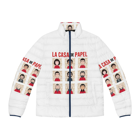 Money Heist Puffer Jacket with Cast Characters