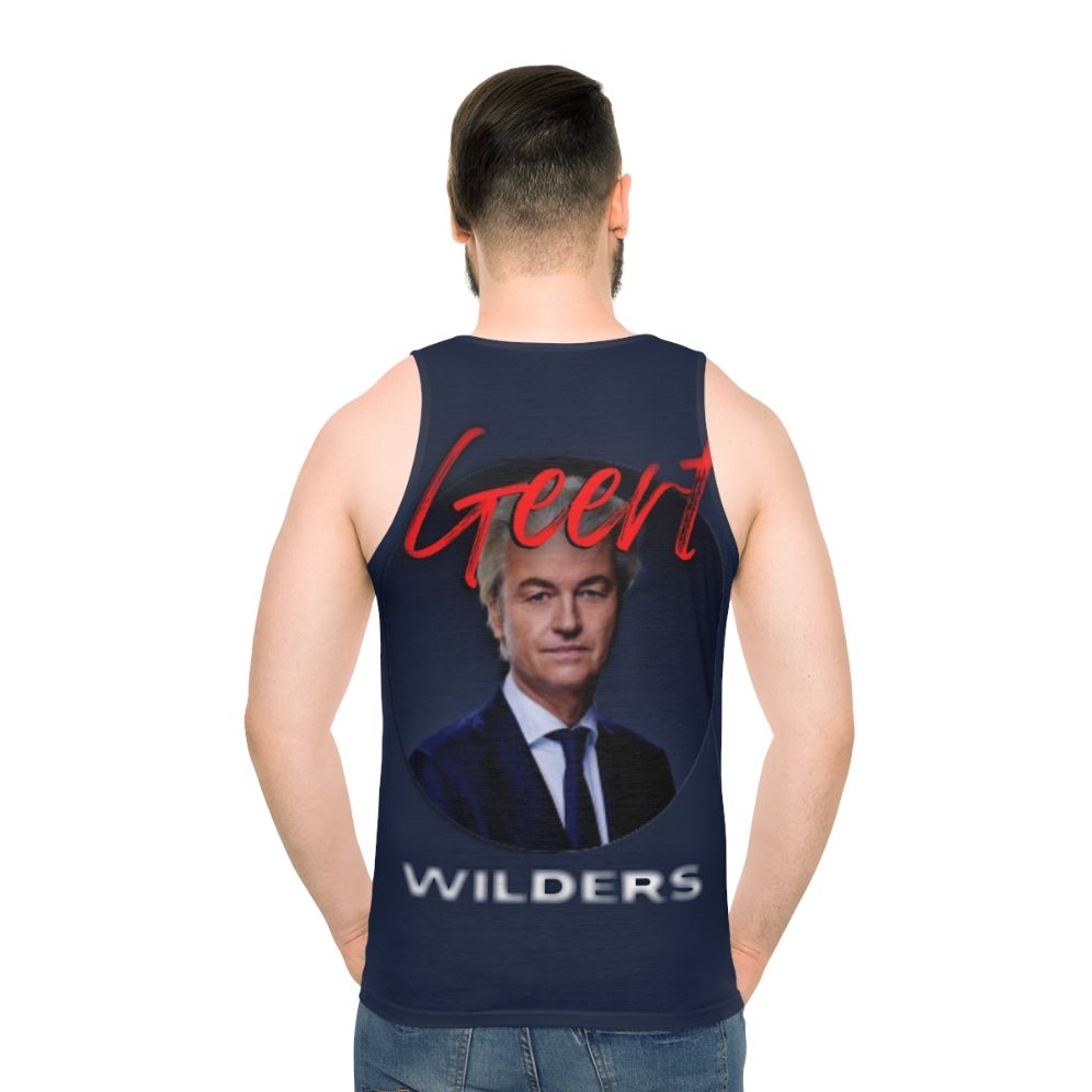 Geert Wilders Inspired Unisex Tank Top - men back