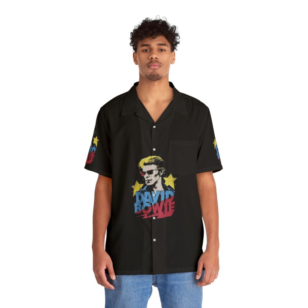 Bowie Rock Hawaiian Shirt featuring David Bowie - People Front